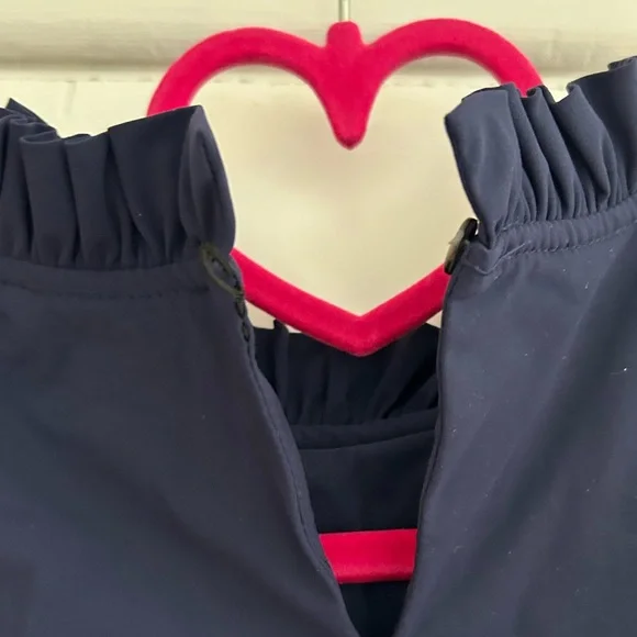 Jude Connally Navy Ruffle Dress, M - Picture 4 of 5